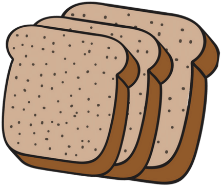 Clipart, Bread Clipart 19 Clipart Bread Clip Black - Grain (500x500), Png Download