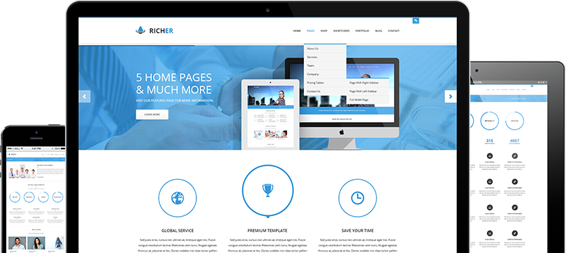 Home7 Img1 - Title Bar Design Wordpress (810x363), Png Download