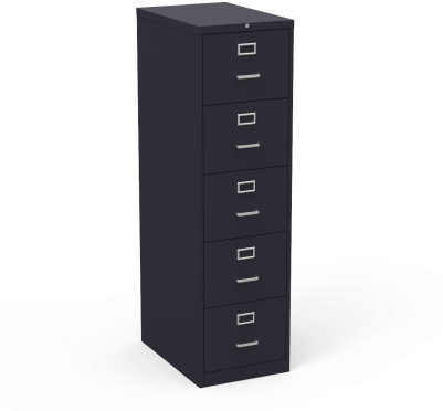 54 Series Vertical File 18" X 27" X 64" Five Letter - Chest Of Drawers (400x400), Png Download
