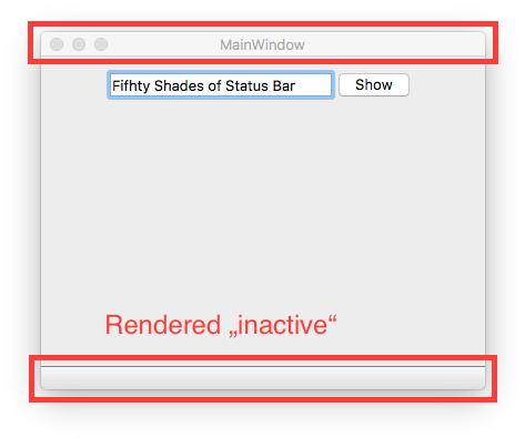 Both Title And Status Bar Rendered Inactive - Fat Unicorn Rhino (484x406), Png Download