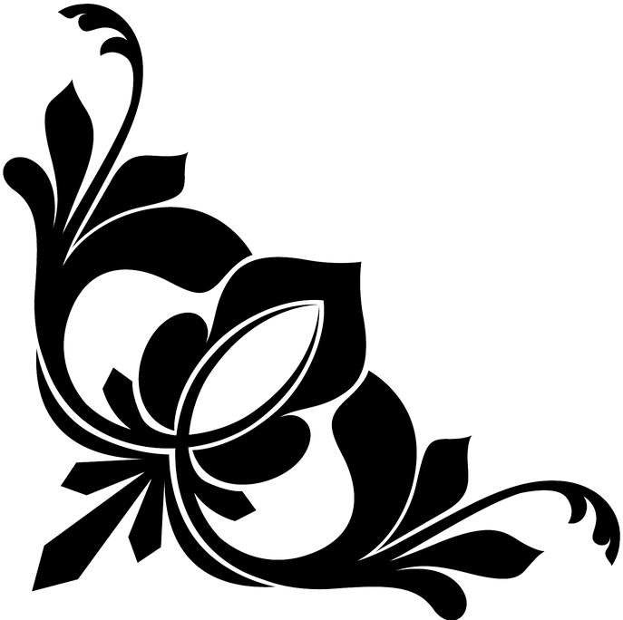 ,leaves,garden - Black Flower Transparent Background (500x500), Png Download