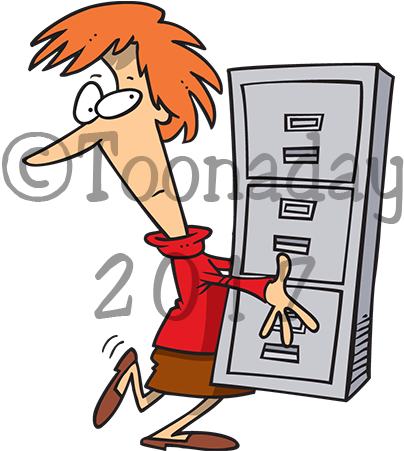 File Cabinet Clip Art (600x450), Png Download