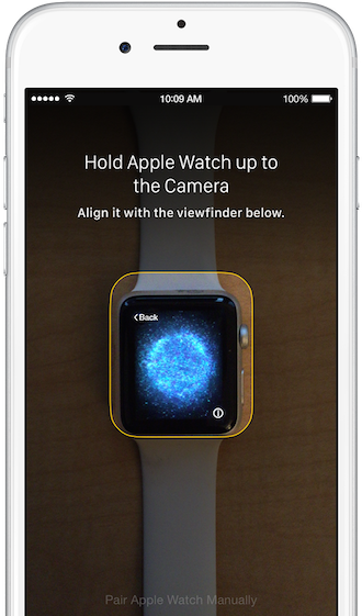 Watch Iphone Setup Pair - Apple Watch Pairing Orb (400x560), Png Download
