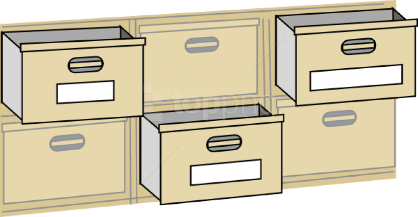 Free File Cabnet Drawers Free File Cabnet Drawers - Drawers Clipart (800x390), Png Download