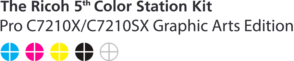 Ricoh Pro C7210x Series 5th Color Kit - Color (1000x209), Png Download