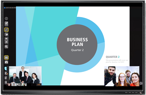 Ricoh Unified Communication System Advanced Web Based - Led-backlit Lcd Display (504x528), Png Download