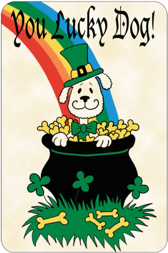 Crunchkins Edible Crunch Card You Lucky Dog St. Patricks (500x500), Png Download