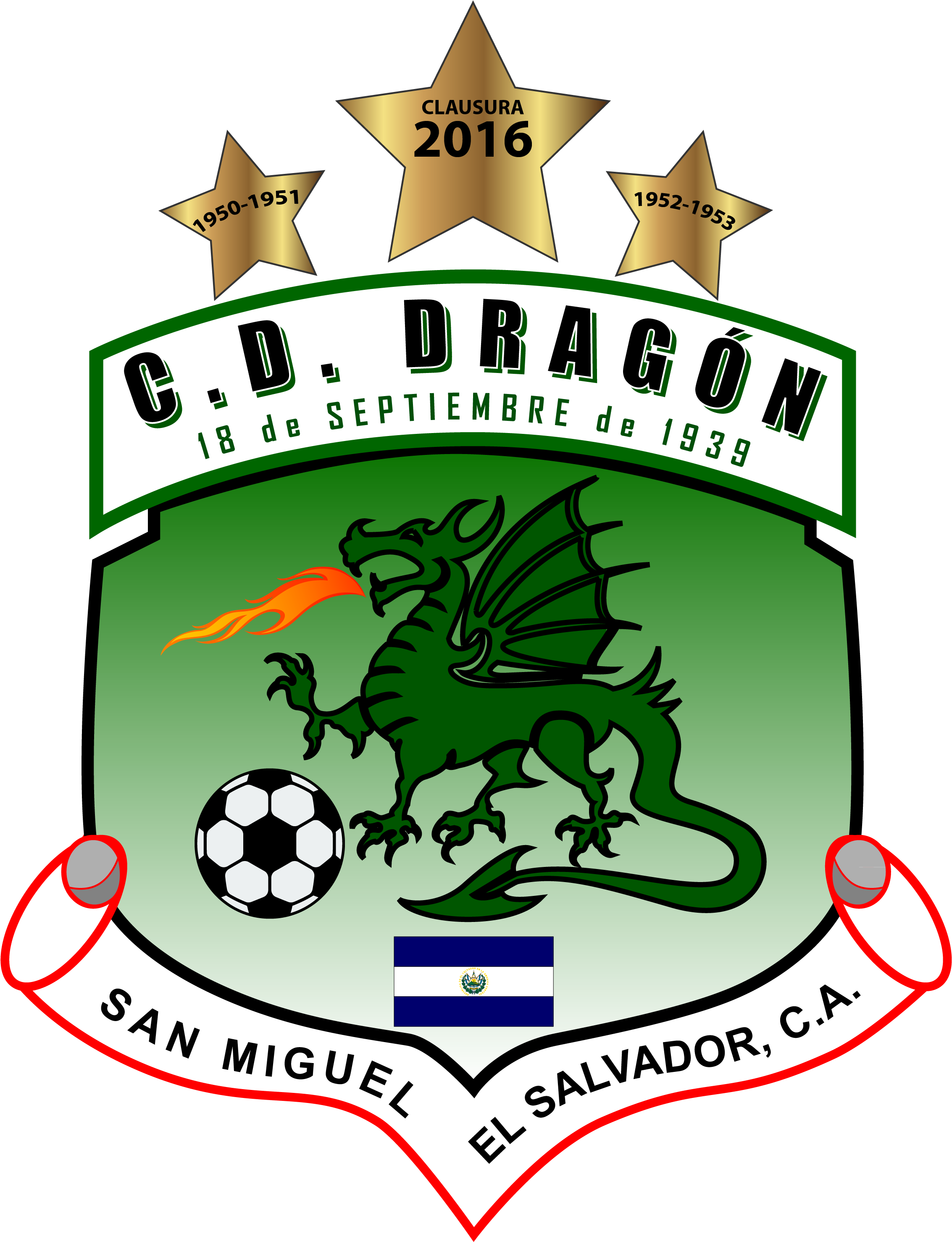 Primera División De Fútbol De El Salvador - Cd Dragon (2437x3119), Png Download