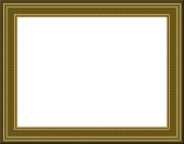 Picture Frame, Frame, Outline, Brown, Beads, Texture - Brown (640x503), Png Download
