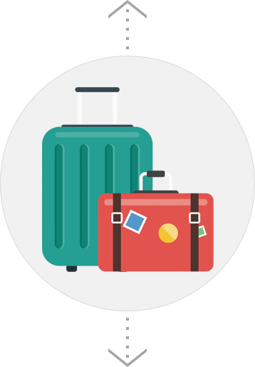 왼쪽 오른쪽 - Baggage (358x514), Png Download