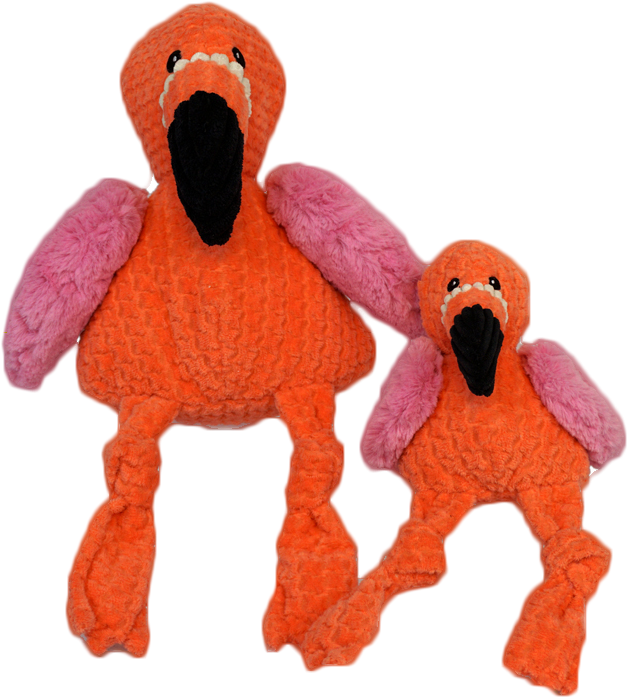 Hugglehounds Flamingo Knottie Dog Toy, Large - Hugglehounds Flamingo Knottie 10818 (990x765), Png Download