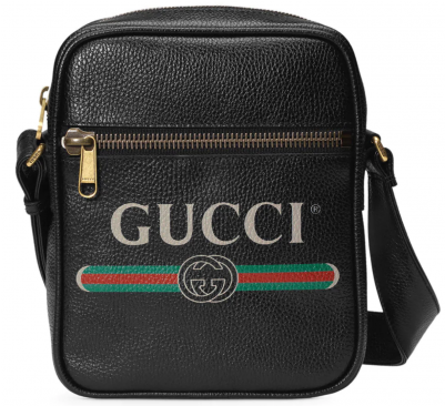 Gucci Print Messenger - Gucci Crossbody Bag Man (400x533), Png Download
