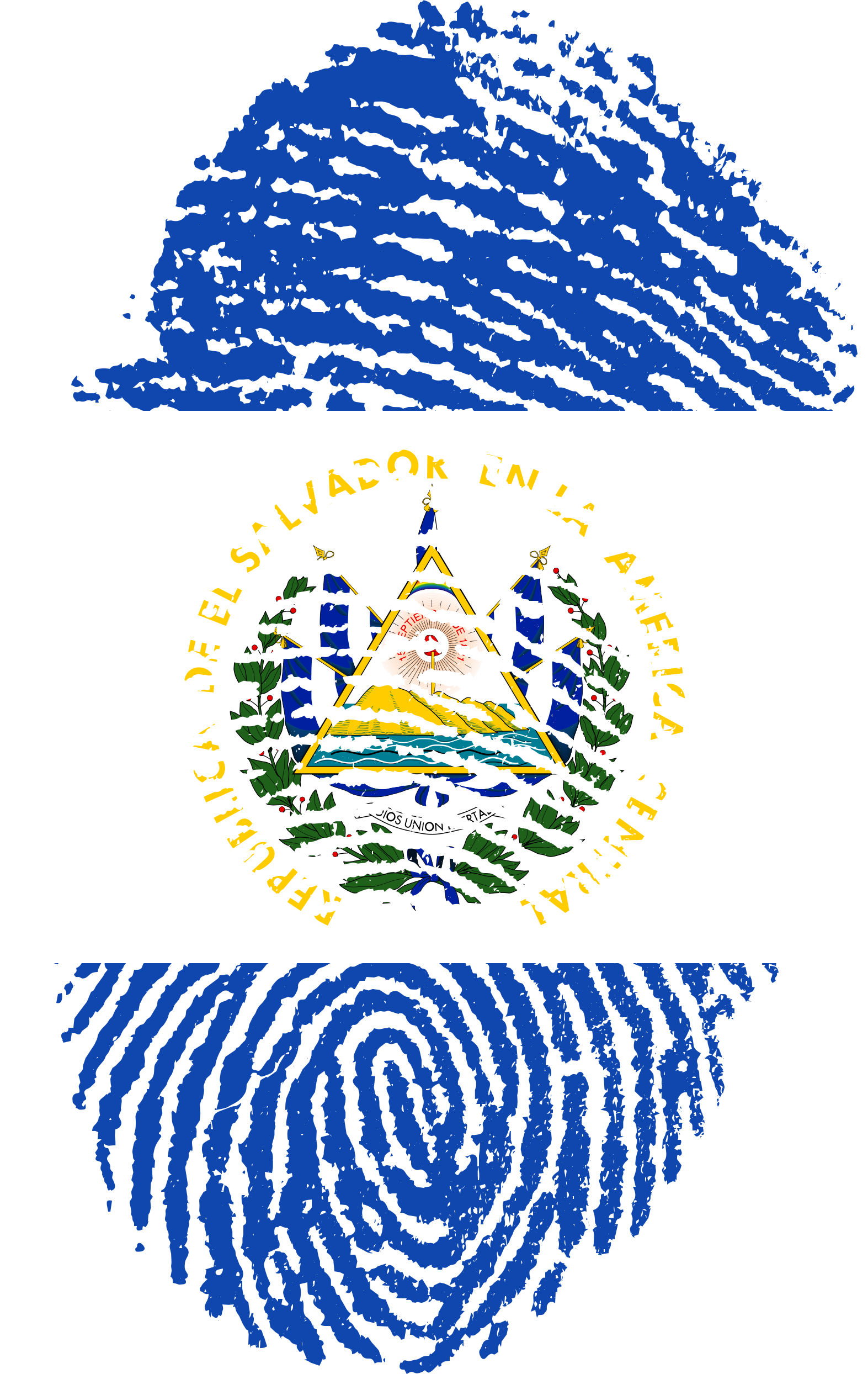 Imagenes De Escudo De Mexico - Bandera De El Salvador Png (1573x2488), Png Download
