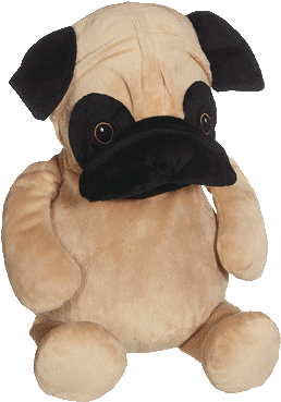 Parker Pug Buddy - Eb Embroider Buddy: 16" Parker Pug Buddy (400x400), Png Download