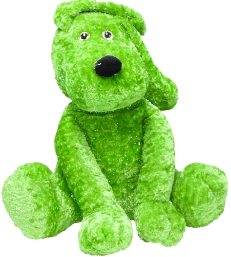 Green Dog Toy Sandi Pointe Virtual Library Of Collections - Green Dog Toy (451x500), Png Download
