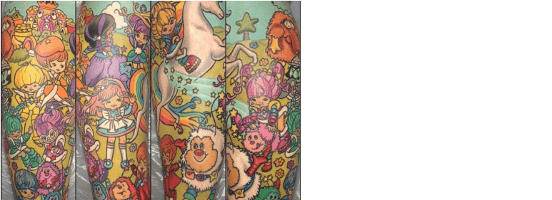 Submit - Email - Rainbow Brite Tattoo Tattoo (800x280), Png Download