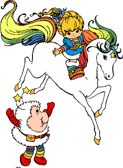 Report Abuse - Rainbow Brite And Starlite Clipart (425x584), Png Download