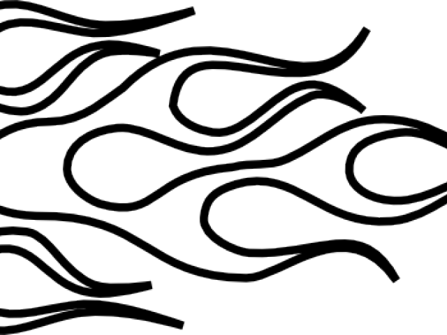 Hot Rod Flame Drawing (640x480), Png Download