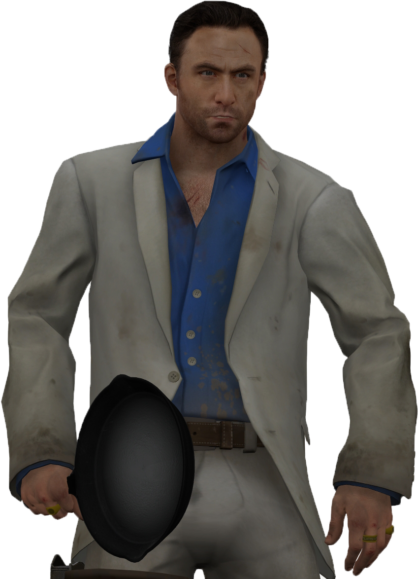 Nick - Left 4 Dead 2 Nick (859x1200), Png Download