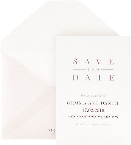 Rivindale Save The Date - Envelope (504x726), Png Download