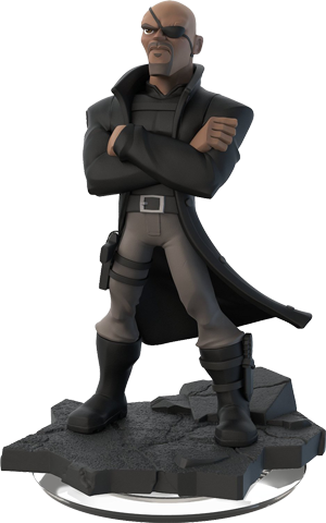 Disney Infinity Nick Fury Figure (300x480), Png Download