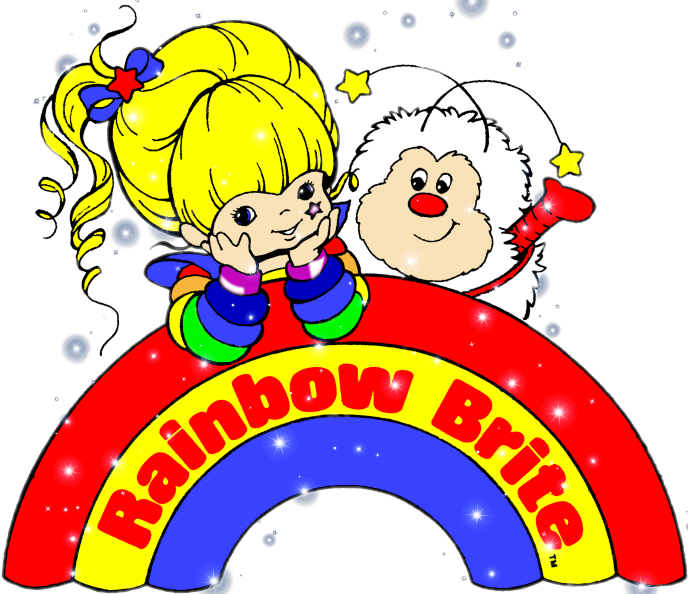 Rainbow Sticker - Rainbow Bright Logo (688x594), Png Download