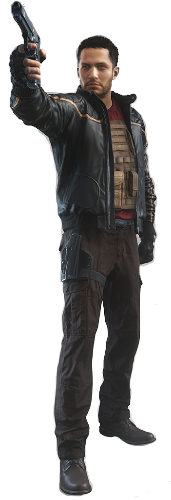 Bfh-nick - Battlefield Hardline Nick Mendoza (350x1058), Png Download