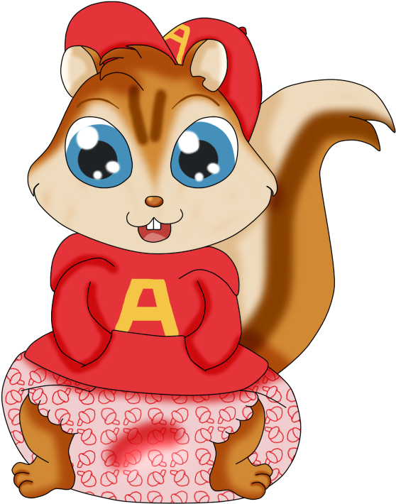 Padded Alvin - Alvin Cgi Live Action (578x912), Png Download