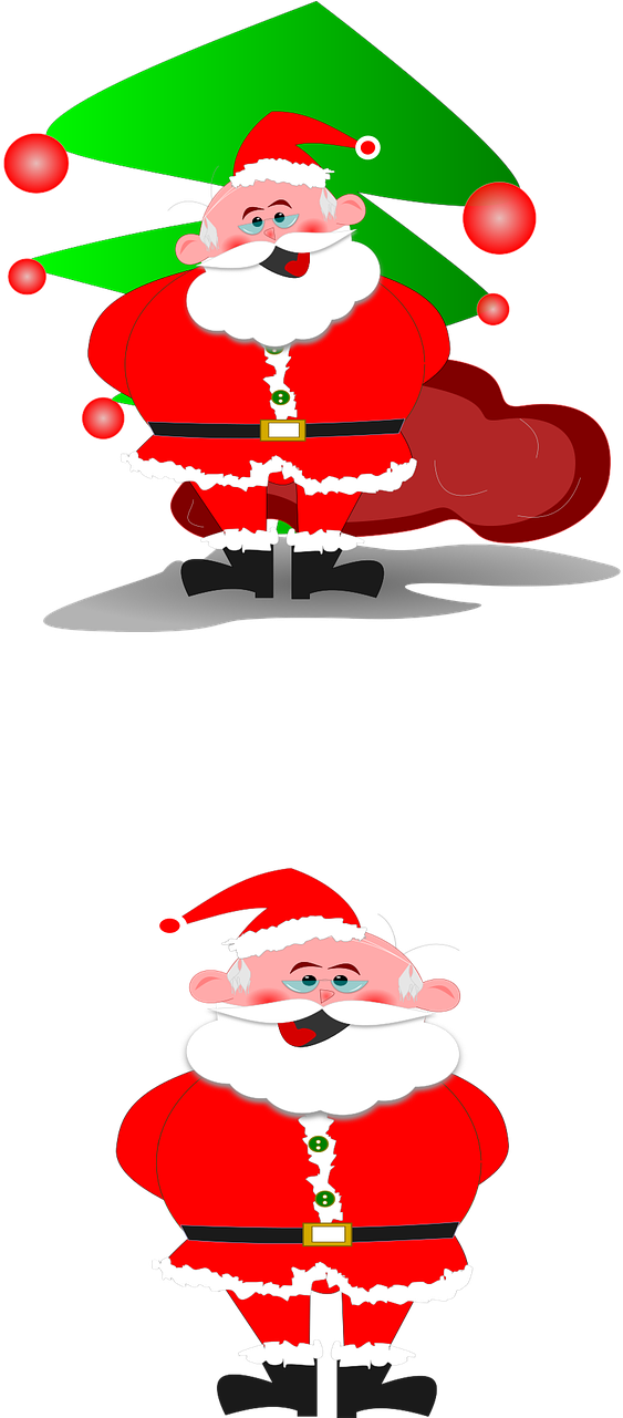 Comic Characters,ho Ho Ho,merry Christimas,papai Noel,free - Santa Claus (640x1280), Png Download