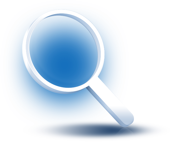 3d White Magnify Glass Featuredcontent - Finance (700x700), Png Download