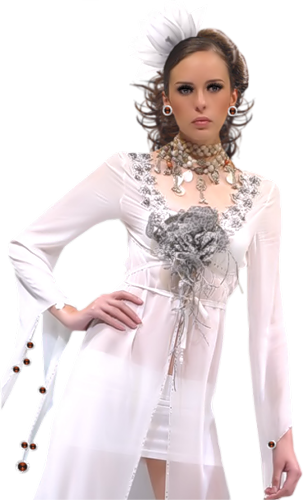 Дамы В Вечерних Платьях - Painting (303x500), Png Download