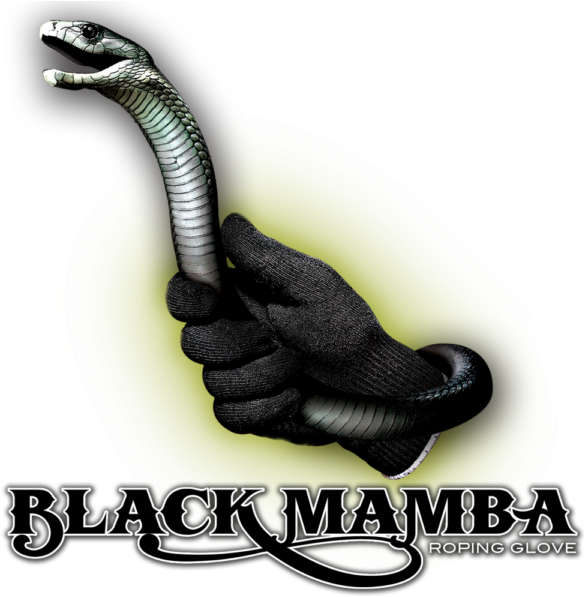 Black Mamba Png Image - Lone Star Black Mamba Roping Gloves (600x600), Png Download