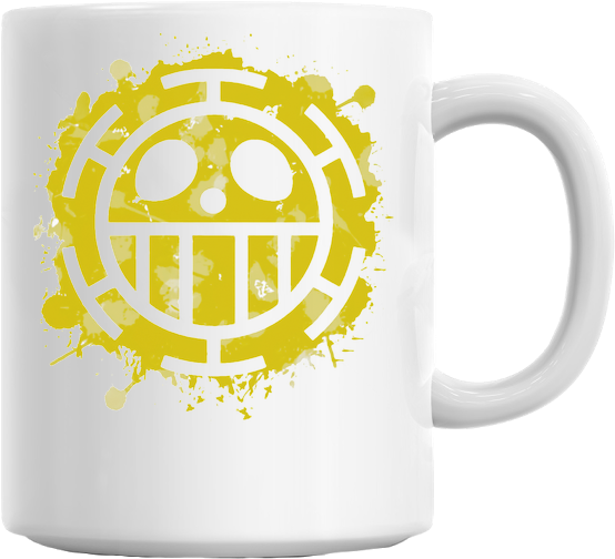 Trafalgar Law Heart Pirates Mug - Trafalgar Law (629x579), Png Download