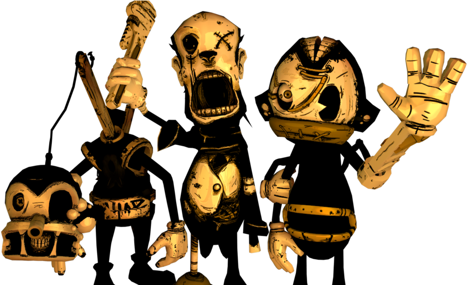 Bendy And The Ink Machine Butcher Gang (1024x576), Png Download