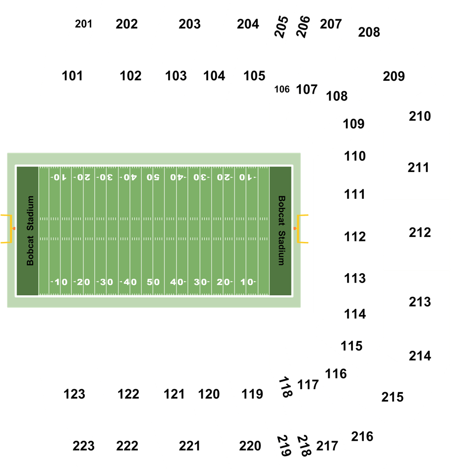 Legend - Bobcat Stadium (1050x980), Png Download