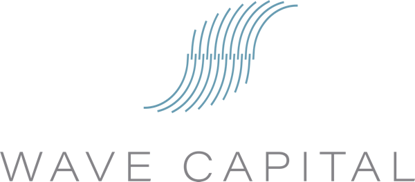 Wave-logo@2x - Electric Blue (600x264), Png Download