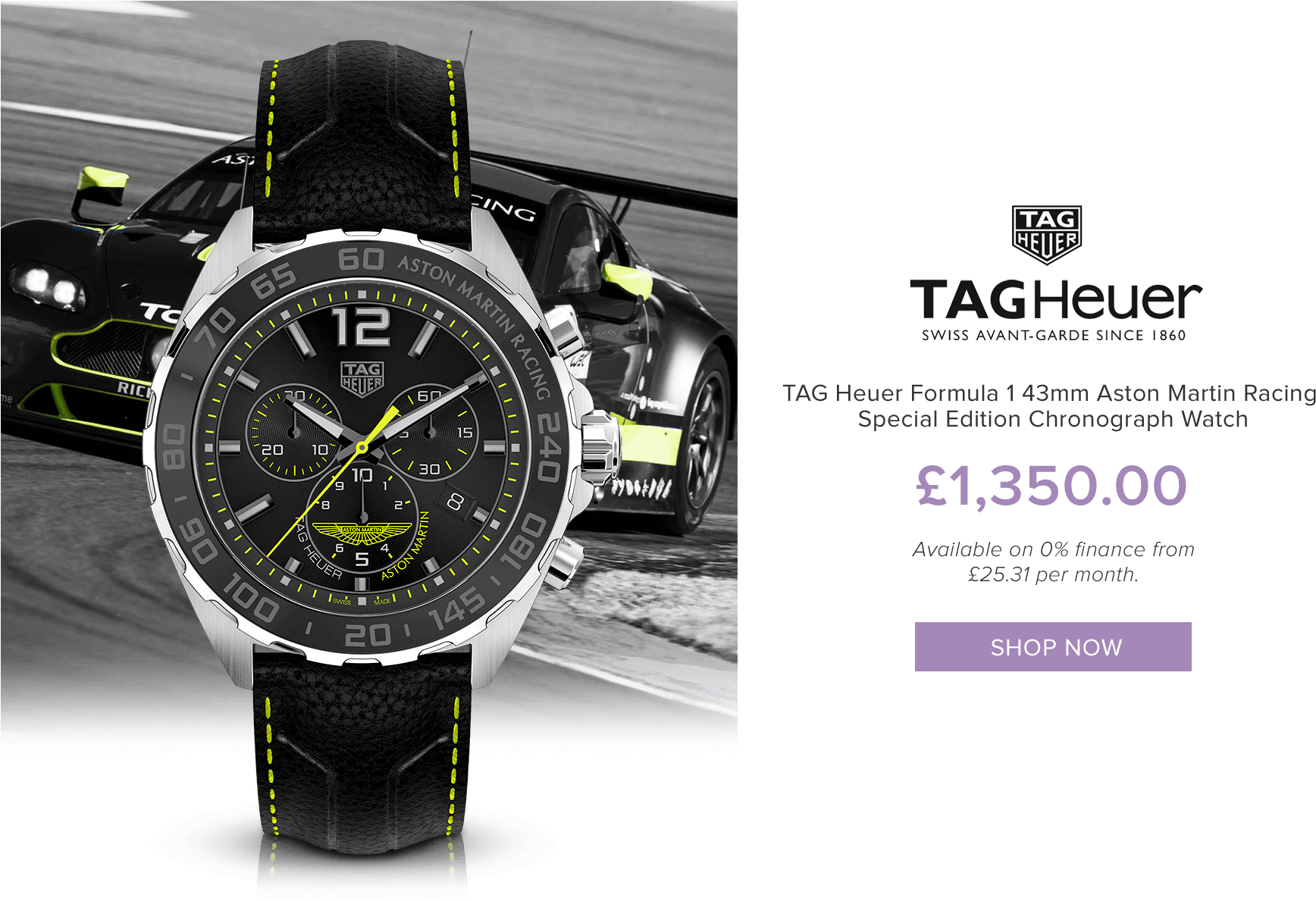 You Can Find Out More About The Tag Heuer Formula 1 - Aston Martin Tag Heuer (1800x1192), Png Download
