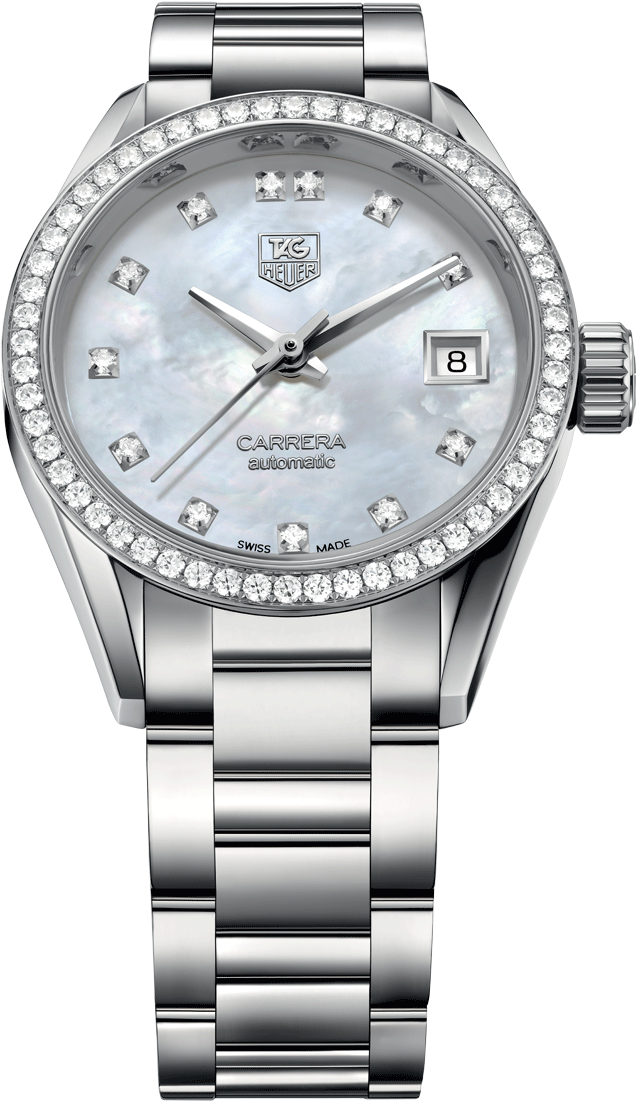 Tag Heuer Carrera Montre Automatique Calibre 9 28mm - Tag Heuer Carrera Automatic Ladies Watch War2415.ba0776 (1200x1200), Png Download