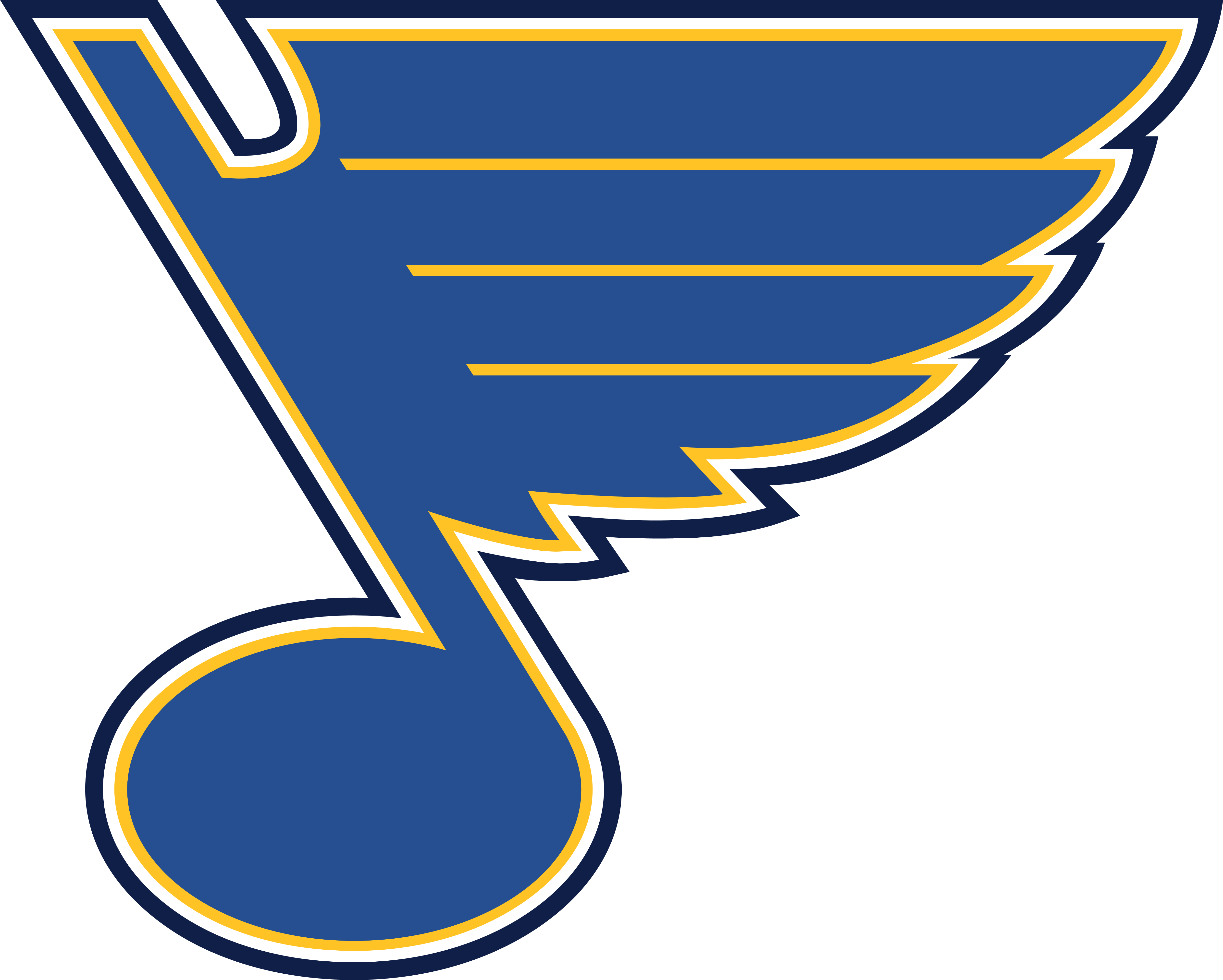 Louis Blues Logo, Emblem, Logotype, Symbol - Stl Blues Logo (5000x4000), Png Download