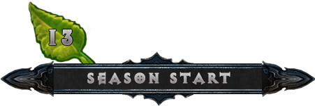 Season 13 Will Be Starting The Last Week Of February - Diablo 3 Season 13 Png (600x200), Png Download