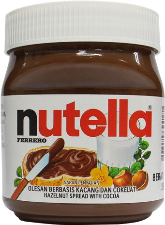 Nutella 350 Gr - Nutella Chocolate Spread 350g (500x500), Png Download