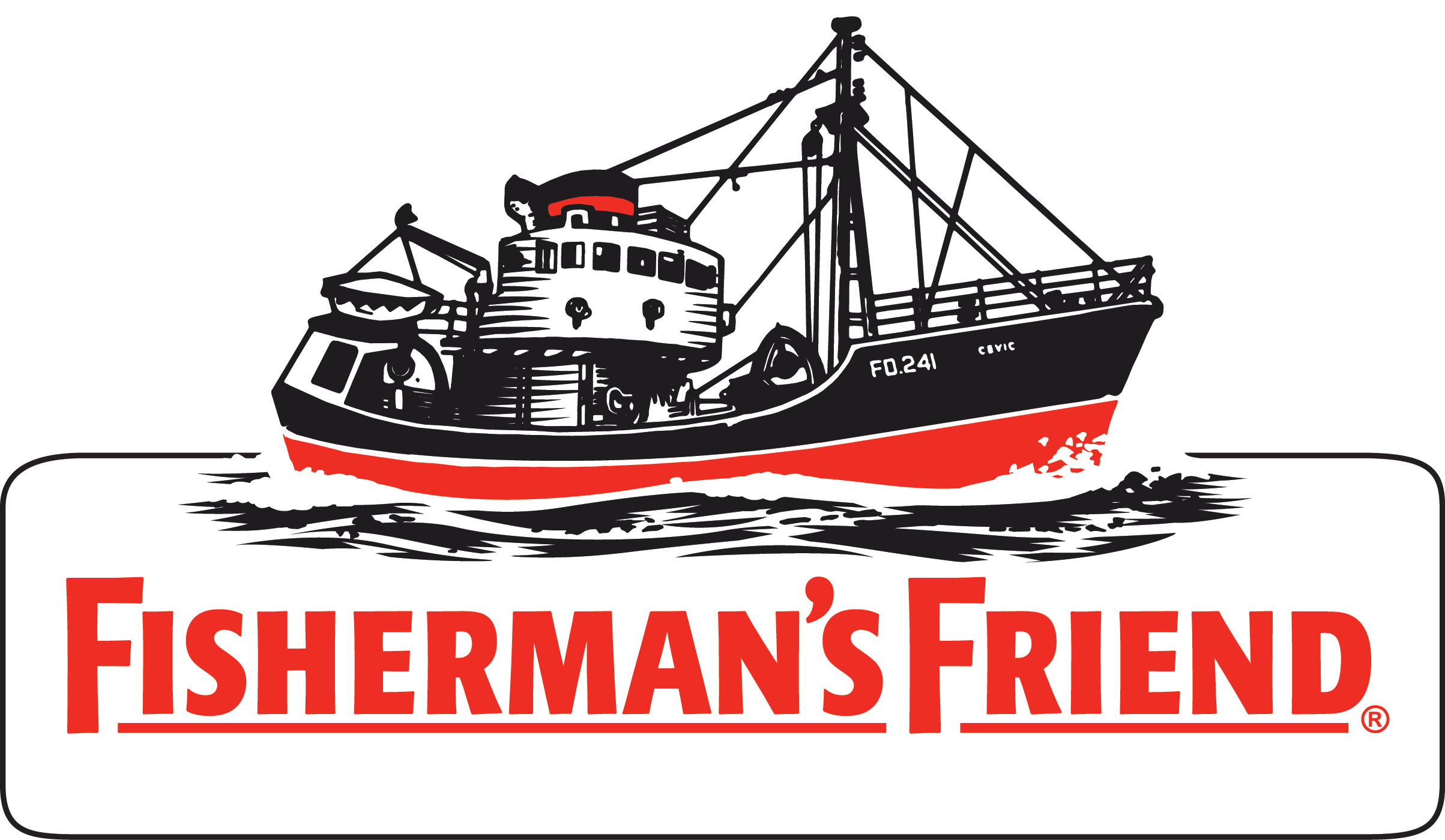 Fisherman's Friend Logo - Fishermans Friend Logo Png (2407x1400), Png Download