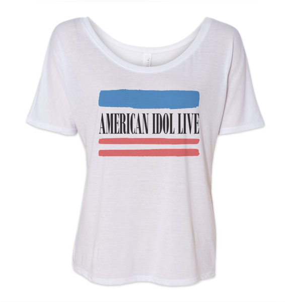 American Idol Live Ladies Stripe Tee - T-shirt (600x600), Png Download