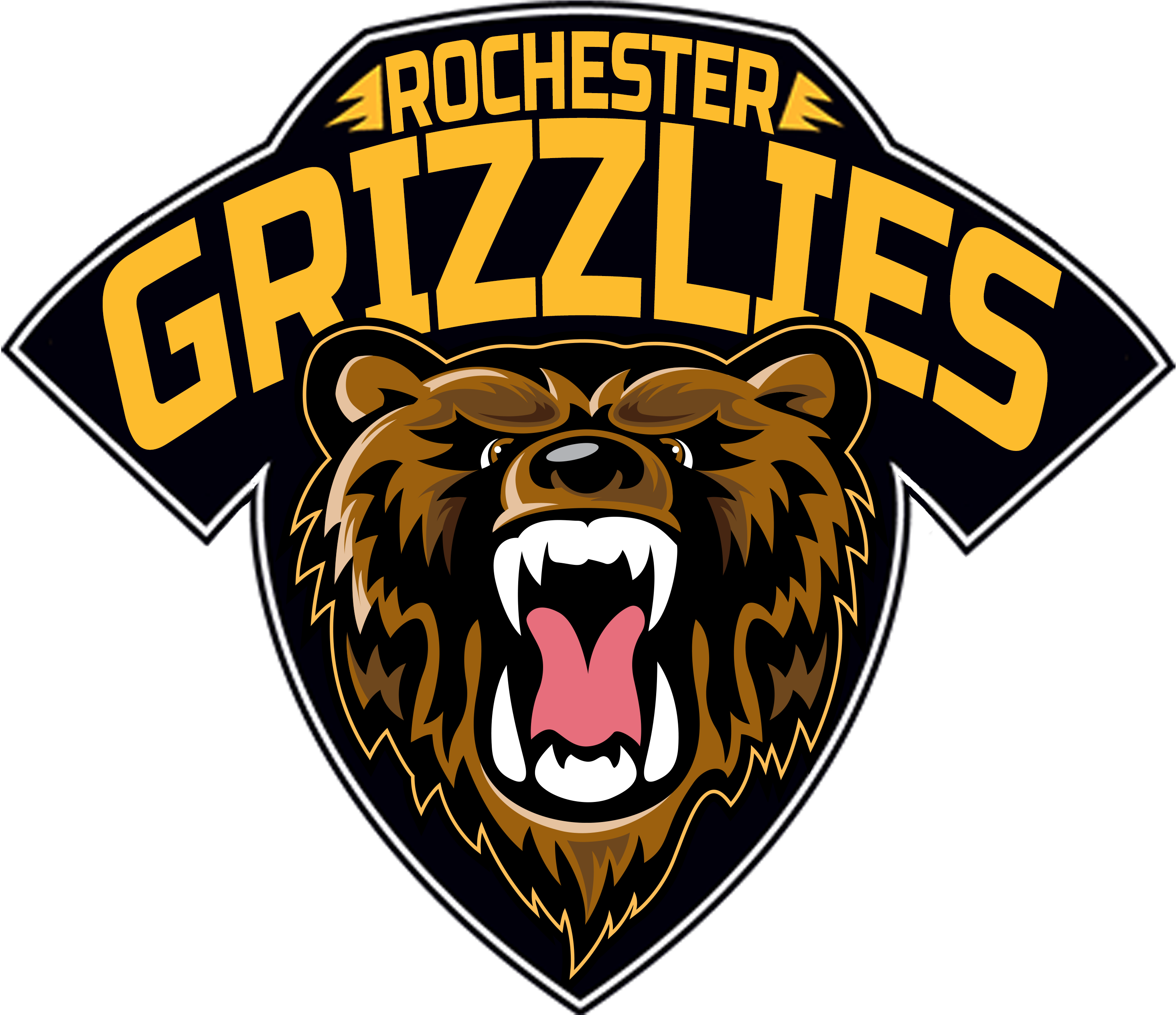 Junior Hockey Rochester Grizzlies (3000x3000), Png Download