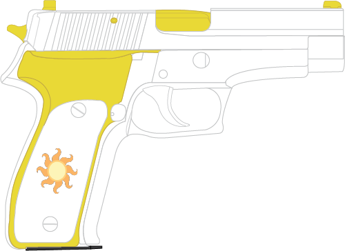Royal Guard Sig-sauer P226 - Handgun (500x364), Png Download