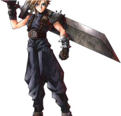Final Fantasy Vii - Cloud Strife (456x400), Png Download