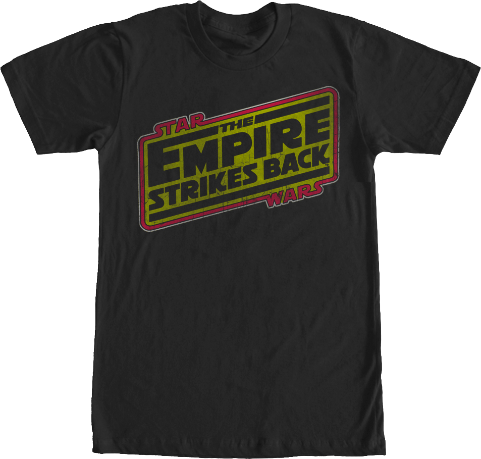 The Empire Strikes Back Logo Shirt - God Bless This Acid House (953x909), Png Download