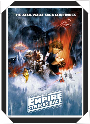 #380 - Star Wars The Empire Strikes Back Textless Poster (500x500), Png Download