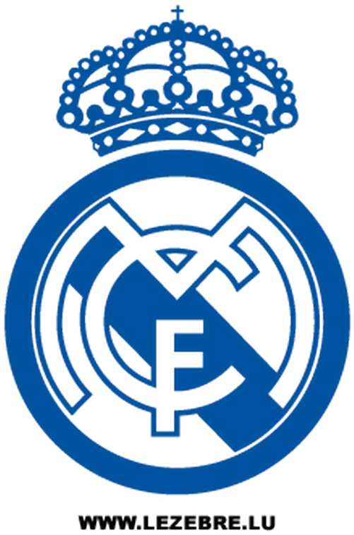 Real Madrid Football Club Decal - Real Madrid Escudo Blanco Y Negro (800x800), Png Download