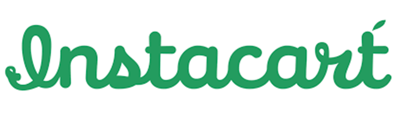 Instacart - Postmates - Grocery Delivery Startup Companies (800x350), Png Download